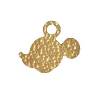 Royal Selangor Disney - Mickey Mouse Gilt Dimpled Silhouette Pendant