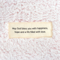 Demdaco Wrapped In Prayer - Love - Blush Prayer Pillow