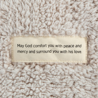 Demdaco Wrapped In Prayer - Taupe Prayer Blanket