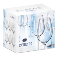 Bohemia Crystal Elements Goblet 450ml Set of 6