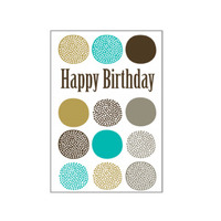 Mini Greeting Card - Happy Birthday Spots