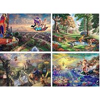 Thomas Kinkade Disney 4 x 500pc - V4