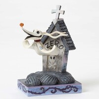 Jim Shore Disney Traditions - Nightmare Before Christmas Zero and Dog House - Floating Friend