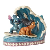 Jim Shore Disney Traditions - Lilo & Stitch 15th Anniversary - Catch The Wave