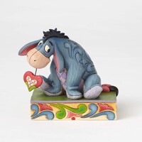 Jim Shore Disney Traditions - Winnie the Pooh Eeyore - Heart on a String Personality Pose