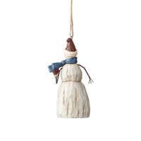 Folklore by Jim Shore - Snowman with Heart Hanging Ornament