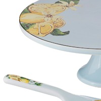 Ashdene Citrus Blooms - Footed Cake Stand & Server Set