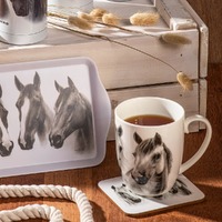 Ashdene Horse Trio - Grey Scatter Tray Set of 2