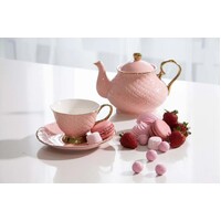 Ashdene Ripple - Teapot & 2 Teacup Set - Blush