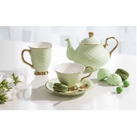Ashdene Ripple - Teapot & 2 Teacup Set - Pistachio