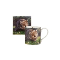 Ashdene Babies of the Bush Mug & Coaster Set - Wombat Joey