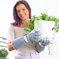 Sprout Long Sleeve Gardening Gloves - Dusty Blue