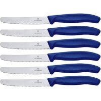 Victorinox Swiss Classic Tomato and Table Knife 6pc Set Blue