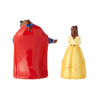 Disney Ceramics Salt and Pepper Shaker Set - Belle and the Beast