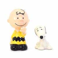 Peanuts Ceramics Salt and Pepper Shaker Set - Peanuts Charlie and Snoopy