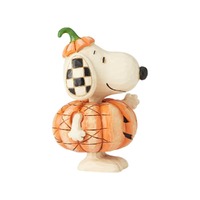 Peanuts by Jim Shore - Snoopy Pumpkin Mini Figurine