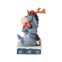 Jim Shore Disney Traditions - Eeyore Christmas Personality Pose