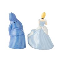 Disney Ceramics Salt and Pepper Shaker Set - Cinderella and Fairy Godmother