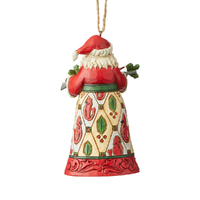 Jim Shore Heartwood Creek - Santa With Cardinals Hanging Ornament