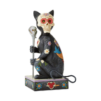 Jim Shore Heartwood Creek Halloween - Day Of The Dead Cat