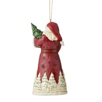 Jim Shore Heartwood Creek Winter Wonderland - Santa with Tree Hanging Ornament