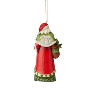 Jim Shore Heartwood Creek - Santa With Winter Scene Hanging Ornament