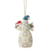 Jim Shore Heartwood Creek - Snowman with Snow Baby Hanging Ornament