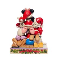 Jim Shore Disney Traditions - Mickey Mouse & Friends Christmas - Piled High with Holiday Cheer