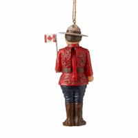 Jim Shore Heartwood Creek Santas Around The World - Canadian Mountie Nutcracker Hanging Ornament