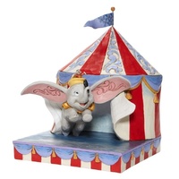 Jim Shore Disney Traditions - Dumbo Flying out of Tent Scene - Over the Big Top