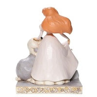 Jim Shore Disney Traditions - The Little Mermaid Ariel - Spirited Siren White Woodland 