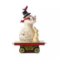 Jim Shore Heartwood Creek - Snowman On Train Car