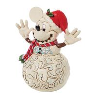 Jim Shore Disney Traditions - Mickey Mouse Snowman - Snowy Smiles