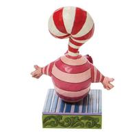 Jim Shore Disney Traditions - Alice In Wonderland Cheshire Cat - Candy Cane Cheer