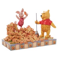 Jim Shore Disney Traditions - Winnie the Pooh & Piglet - Jumping into Fall