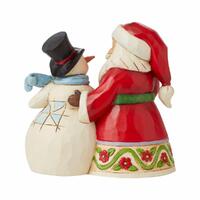 Jim Shore Heartwood Creek - Santa with Snowman Pint Sized