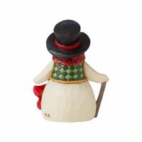 Jim Shore Heartwood Creek - Snowman With Long Scarf Mini Figurine