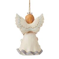 Jim Shore Heartwood Creek White Woodland - Believe Angel Hanging Ornament