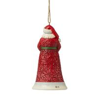Jim Shore Heartwood Creek - Santa Holding Cardinals Hanging Ornament