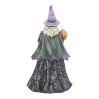 Jim Shore Heartwood Creek Halloween - Witch With Pumpkin and Scene