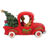 Dr Seuss The Grinch by Jim Shore - Grinch with Friends in Truck