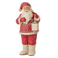 Jim Shore Heartwood Creek Nordic Noel - Santa with Fuzzy Boots