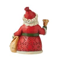 Jim Shore Heartwood Creek - Mini Santa With Bell & Bag
