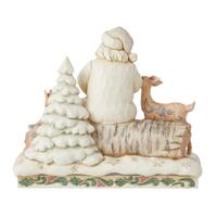 Jim Shore Heartwood Creek White Woodland - Santa with Animals