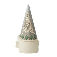 Jim Shore Heartwood Creek Gnomes - White Woodland Gnome with Lantern