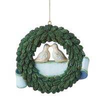 Jim Shore Heartwood Creek - Christmas Together Wreath Hanging Ornament