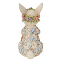 Jim Shore Heartwood Creek Easter - Pint Sized Bunny With Floral Crown