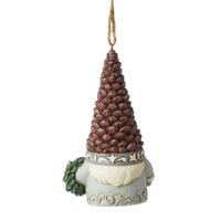 Jim Shore Heartwood Creek Gnomes - White Woodland Pinecone Hanging Ornament