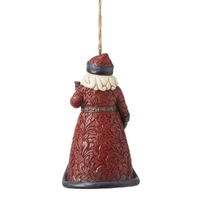Jim Shore Heartwood Creek Holiday Manor - Santa with Bell Hanging Ornament