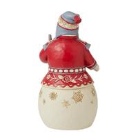 Jim Shore Heartwood Creek Nordic Noel - Snowman with Broom